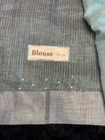 Muthumalar (Tissue Linen silk) - Sea blue - Image 5