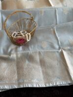 The Paisleys (Semi Banarasi silk) - Powder blue
