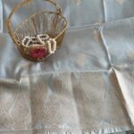 The Paisleys (Semi Banarasi silk) - Powder blue