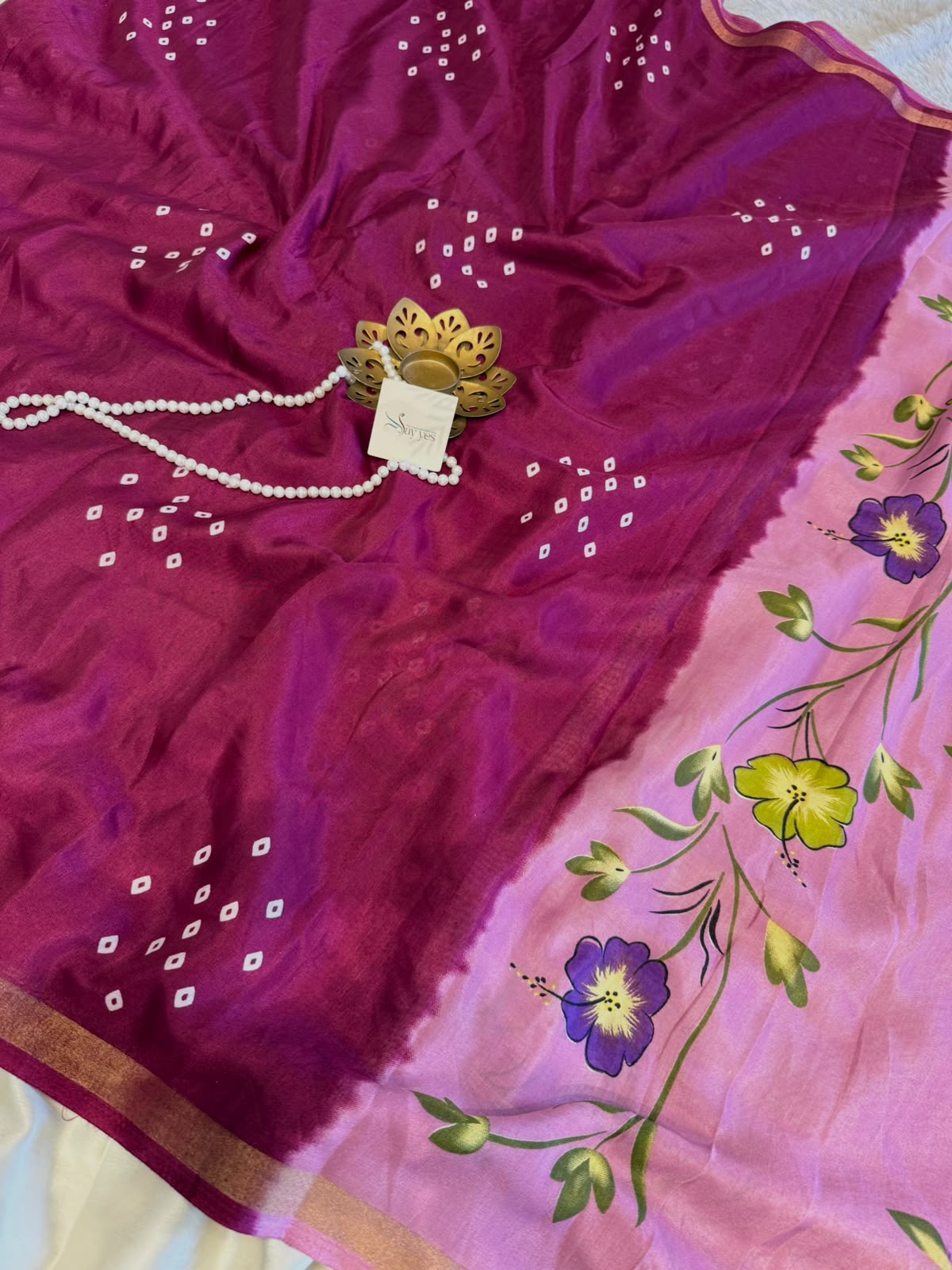 14f36554-8d07-4eb0-a5cd-636e96a3c086 Jhansi (Printed cotton) - Pink - Image 1