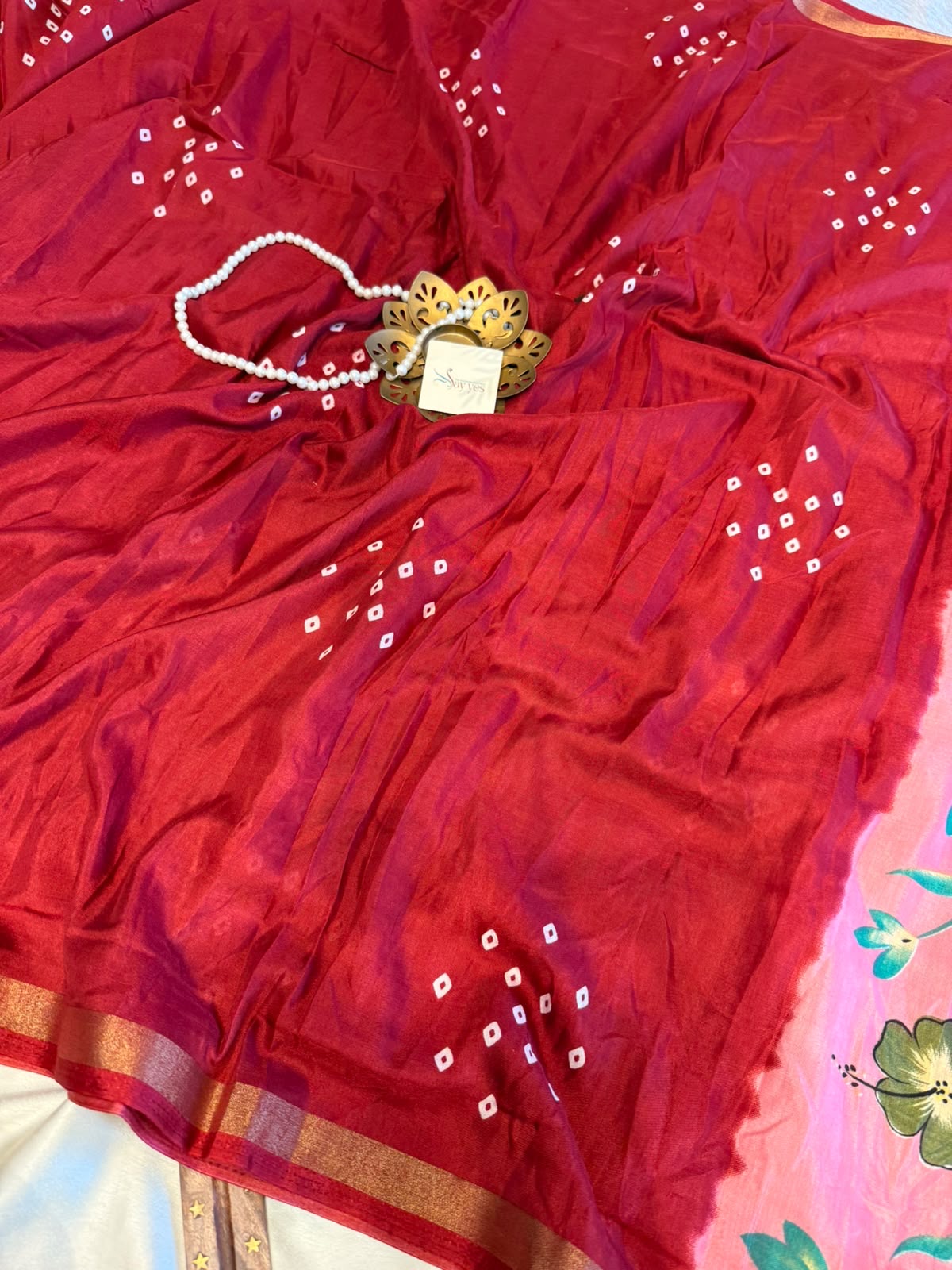 17b3d359-cf35-48f4-9788-54e3b95b3753 Jhansi (Printed cotton) - Pink red - Image 1