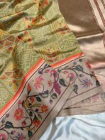 Vasantha Vaibhavam (Semi silk) - Pista Green