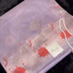 Krishna Leela (Dupion silk with Pichwai) - Lilac