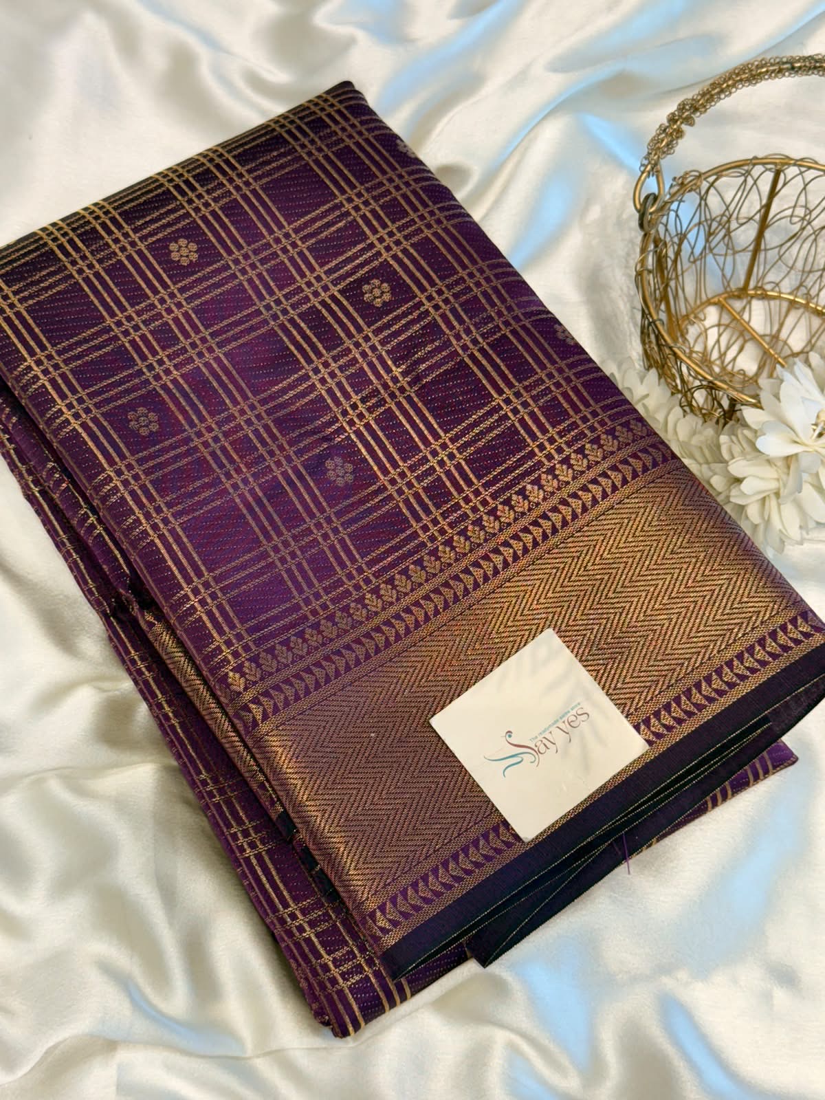 Ratnamala (Soft silk blend) – Violet