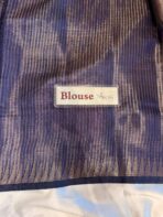 Kamalam (Banarasi semi silk) - Navy blue - Image 5