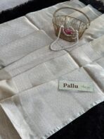 The Paisleys (Semi Banarasi silk) - Ivory - Image 3