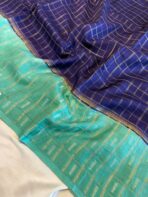 Shrivalli (Mysore silk) - Royal blue