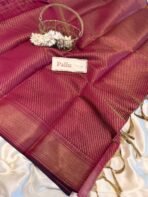 Ratnamala (Soft silk blend) - Rani pink - Image 4
