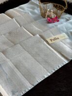 The Paisleys (Semi Banarasi silk) - Powder blue - Image 4