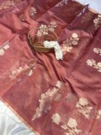 Anjali (Silk cotton) - Dusty Maroon - Image 3
