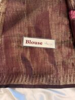 Kamalam (Banarasi semi silk) - Maroon - Image 5