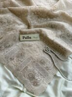 Spring garden (Embroidered Organza) - Ivory - Image 4