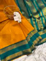 Mohini (Semi silk) - Mango yellow - Image 2