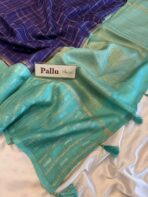 Shrivalli (Mysore silk) - Royal blue - Image 4