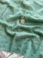 Spring garden (Embroidered Organza) - Green - Image 3