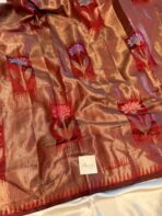 Kamalam (Banarasi semi silk) - Crimson - Image 2