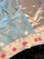 Krishna Leela (Dupion silk with Pichwai) - Blue - Image 2