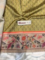Vasantha Vaibhavam (Semi silk) - Pista Green - Image 5