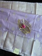 The Paisleys (Semi Banarasi silk) - Lilac - Image 2