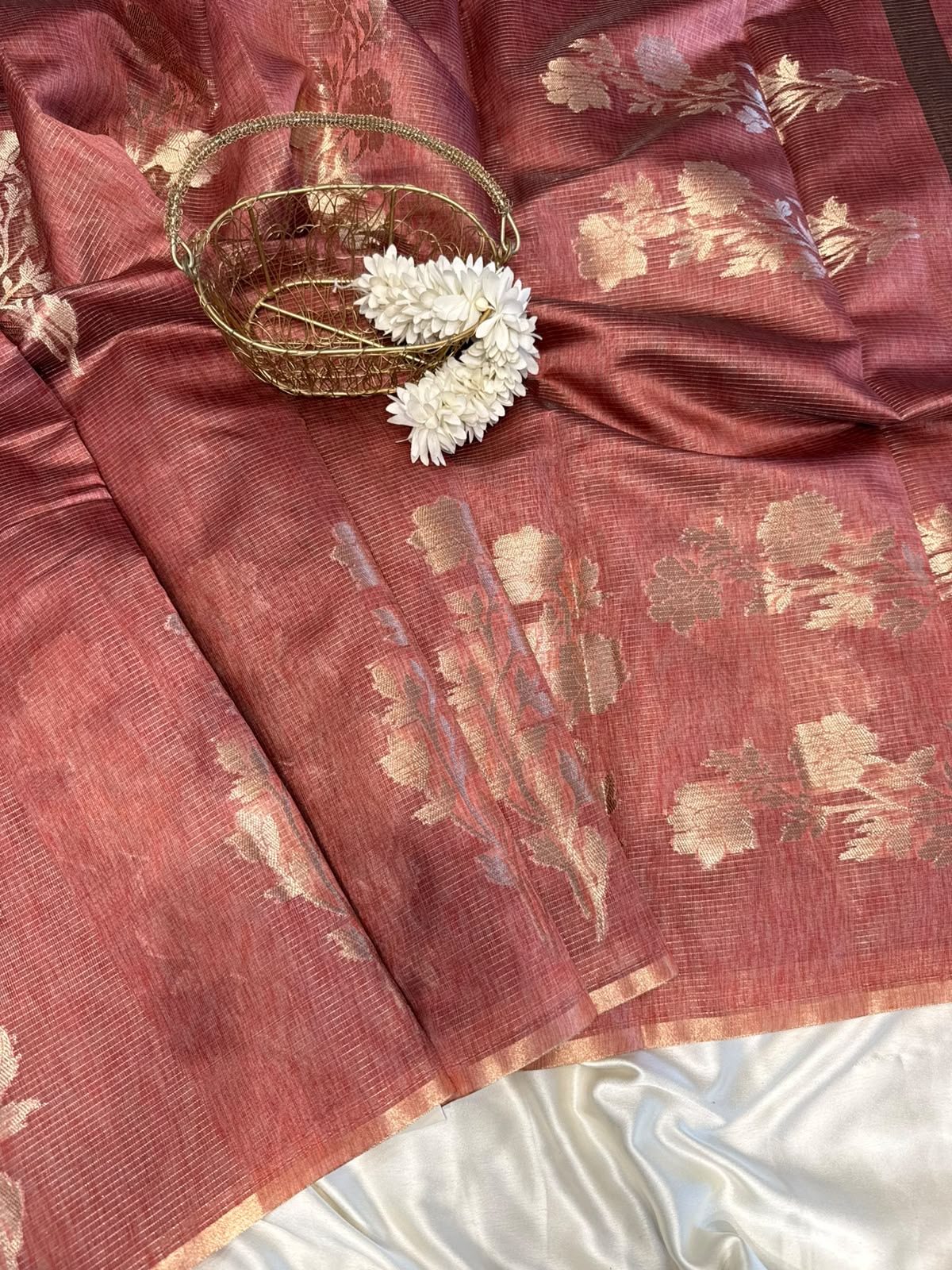 71b090a1-d6a1-4008-ab82-5dcaf1b4a025 Anjali (Silk cotton) - Dusty Maroon - Image 1