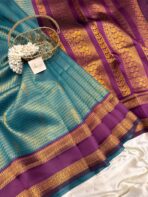 Mohini (Semi silk) - Rama blue