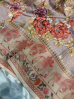 Vasantha Vaibhavam (Semi silk) - Ivory - Image 3
