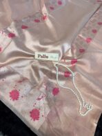 Krishna Leela (Dupion silk with Pichwai) - Rose gold - Image 4