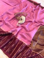 Shrivalli (Mysore silk) - Bubblegum pink - Image 3
