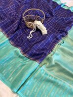 Shrivalli (Mysore silk) - Royal blue - Image 2