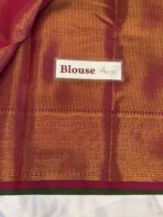 Nandhini (Kancheevaram Semi silk) - Parrot green - Image 6