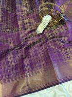 Ratnamala (Soft silk blend) - Violet - Image 3