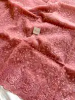 Spring garden (Embroidered Organza) - Peach - Image 3