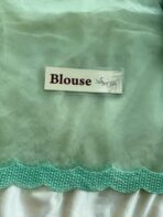 Spring garden (Embroidered Organza) - Green - Image 5