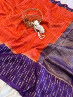 Shrivalli (Mysore silk) - Orange2 - Image 3