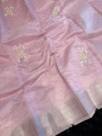 Muthumalar (Tissue Linen silk) - Baby pink - Image 3