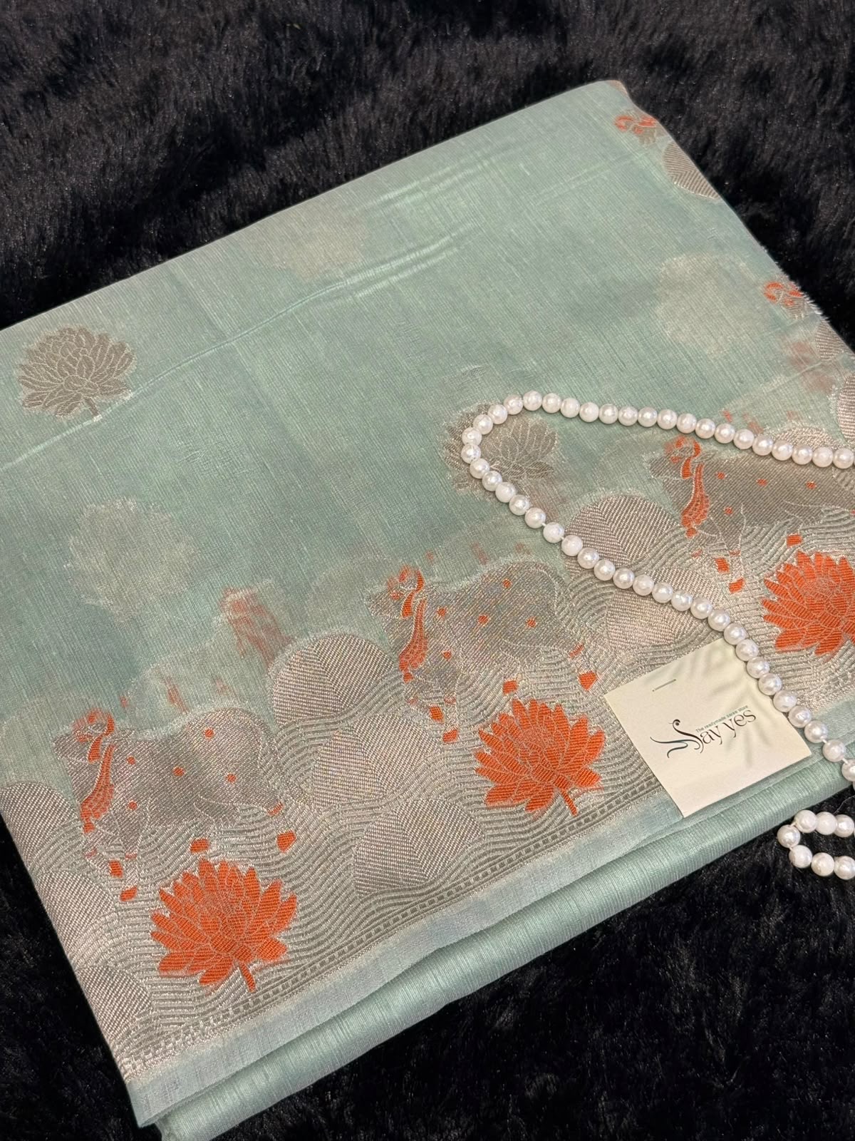 Krishna Leela (Dupion silk with Pichwai) – Mint