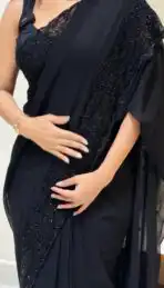 Noir Roseé (Embroidery Georgette) - Image 3