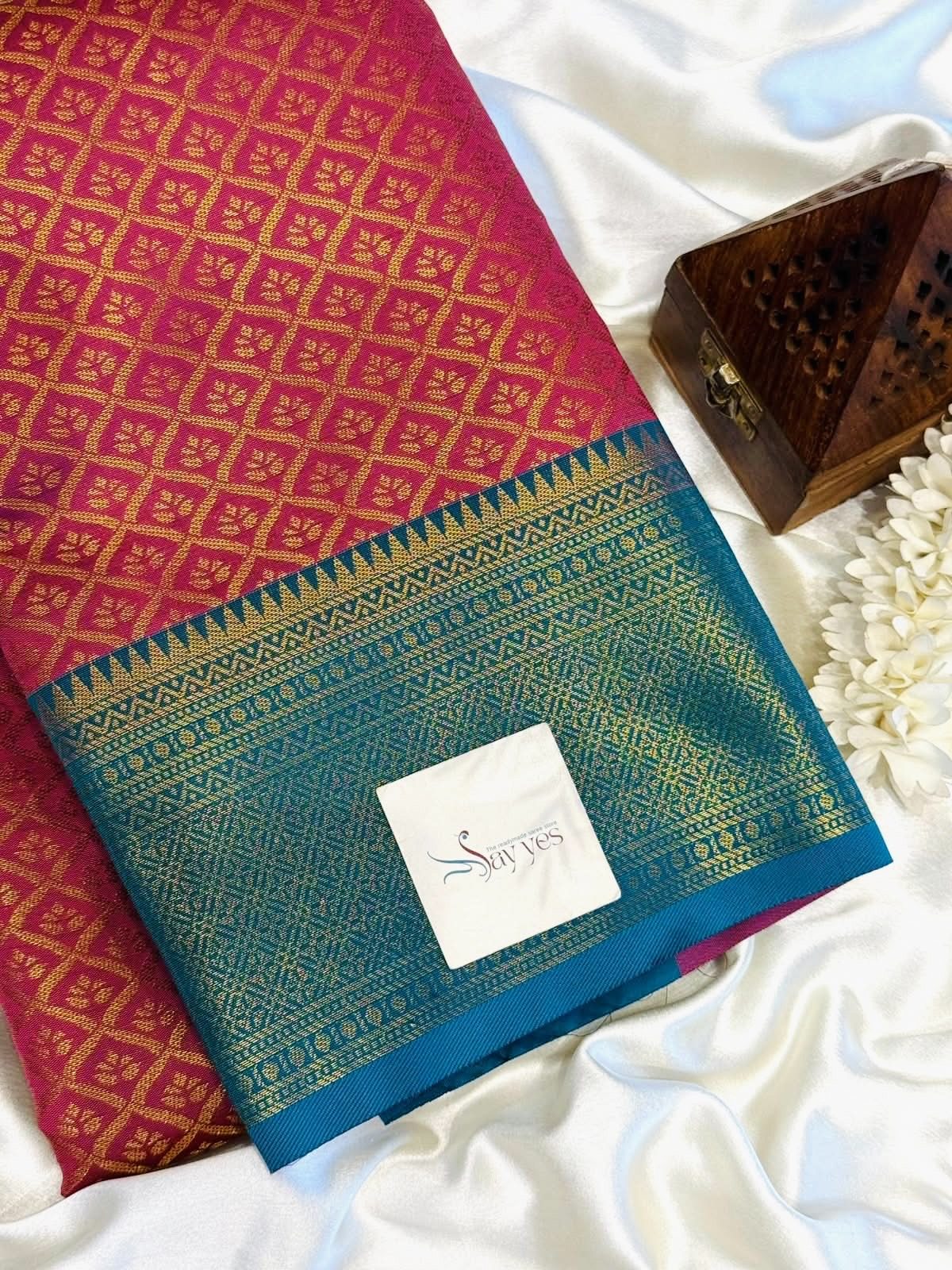 a1e11f56-9d2c-4ba7-ac8e-3370d2efa69f Nandhini (Kancheevaram Semi silk) - Powder pink - Image 1