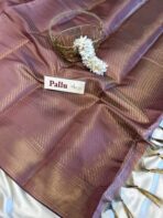Ratnamala (Soft silk blend) - Dusty Pink - Image 4