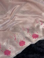 Krishna Leela (Dupion silk with Pichwai) - Rose gold - Image 3