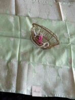 The Paisleys (Semi Banarasi silk) - Pista Green - Image 2
