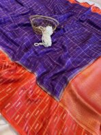 Shrivalli (Mysore silk) - Royal Purple - Image 2