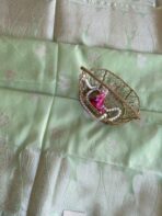 The Paisleys (Semi Banarasi silk) - Pista Green