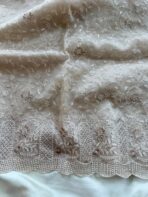 Spring garden (Embroidered Organza) - Ivory - Image 3