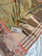 Vasantha Vaibhavam (Semi silk) - Pista Green - Image 4