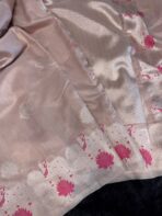 Krishna Leela (Dupion silk with Pichwai) - Rose gold - Image 2