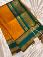 Mohini (Semi silk) - Mango yellow