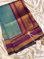 Mohini (Semi silk) - Rama blue - Image 2