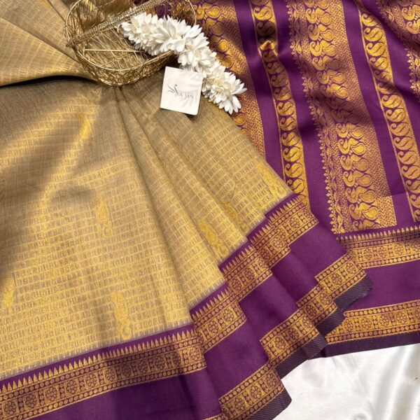 Mohini (Semi silk) - Ivory