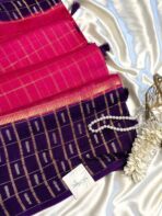 Shrivalli (Mysore silk) - Hot pink - Image 2